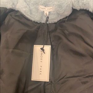 Emory parks zip up fluffy jacket